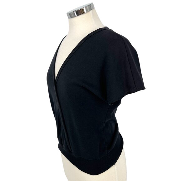 Diane Von Furstenberg For Camicetta Vintage Black V-Neck Knit Top Size Medium - Picture 3 of 10